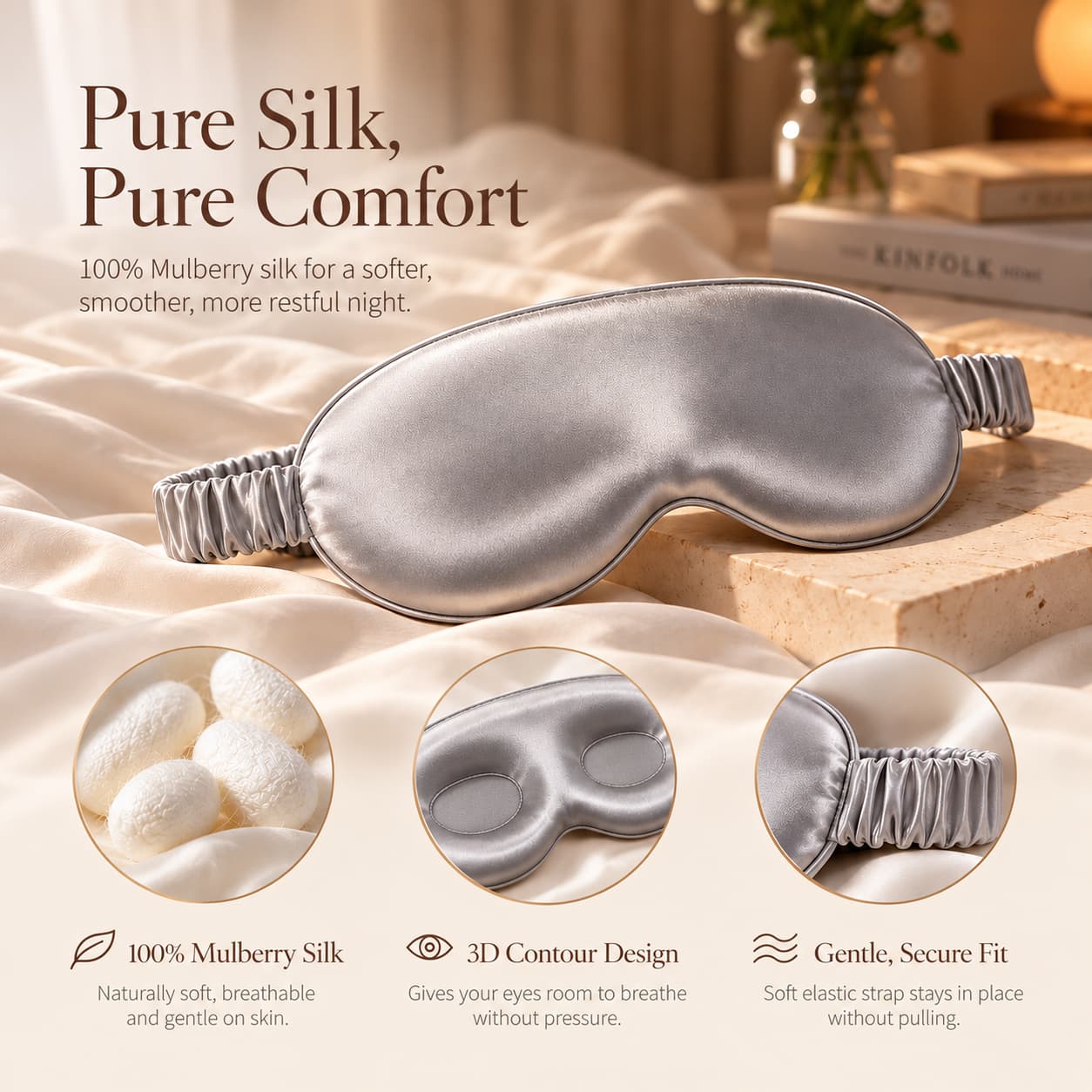 Pure Silk 3D Sleep Mask