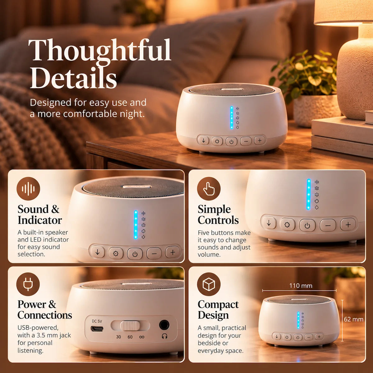 CalmWave Natural Sounds Machine