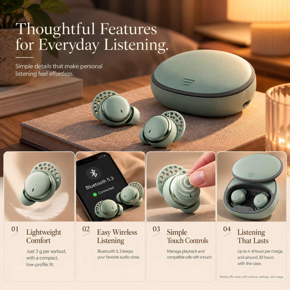 DeepSleep Wireless Earbuds